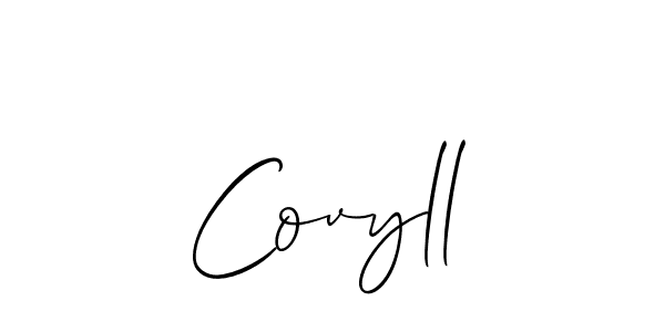 Make a beautiful signature design for name Covyll. With this signature (Allison_Script) style, you can create a handwritten signature for free. Covyll signature style 2 images and pictures png