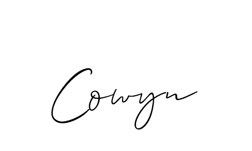 Allison_Script is a professional signature style that is perfect for those who want to add a touch of class to their signature. It is also a great choice for those who want to make their signature more unique. Get Cowyn name to fancy signature for free. Cowyn signature style 2 images and pictures png