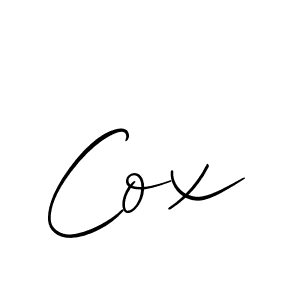 How to make Cox signature? Allison_Script is a professional autograph style. Create handwritten signature for Cox name. Cox signature style 2 images and pictures png