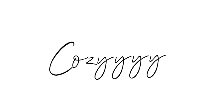 Also we have Cozyyyy name is the best signature style. Create professional handwritten signature collection using Allison_Script autograph style. Cozyyyy signature style 2 images and pictures png