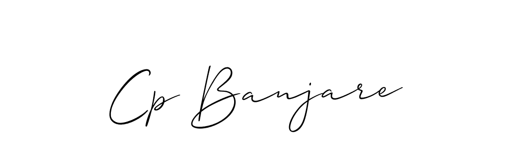 How to make Cp Banjare signature? Allison_Script is a professional autograph style. Create handwritten signature for Cp Banjare name. Cp Banjare signature style 2 images and pictures png