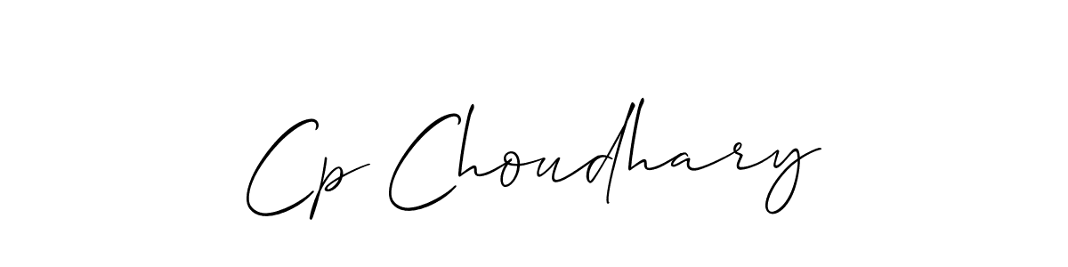 How to make Cp Choudhary name signature. Use Allison_Script style for creating short signs online. This is the latest handwritten sign. Cp Choudhary signature style 2 images and pictures png
