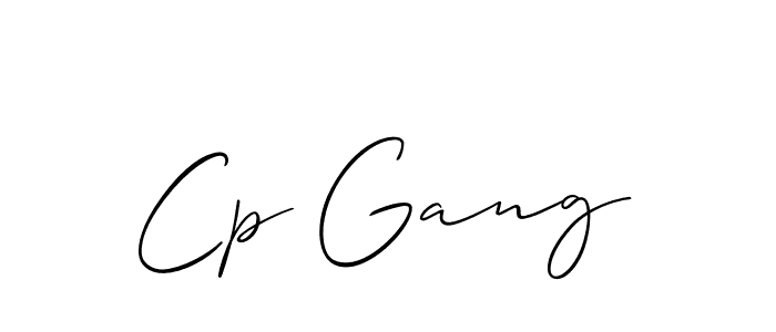 if you are searching for the best signature style for your name Cp Gang. so please give up your signature search. here we have designed multiple signature styles  using Allison_Script. Cp Gang signature style 2 images and pictures png