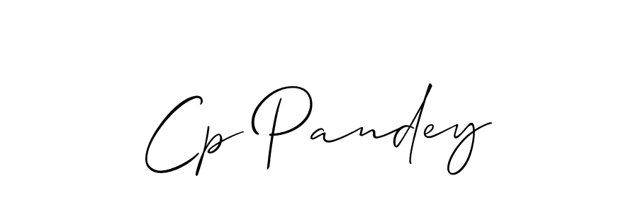 Use a signature maker to create a handwritten signature online. With this signature software, you can design (Allison_Script) your own signature for name Cp Pandey. Cp Pandey signature style 2 images and pictures png