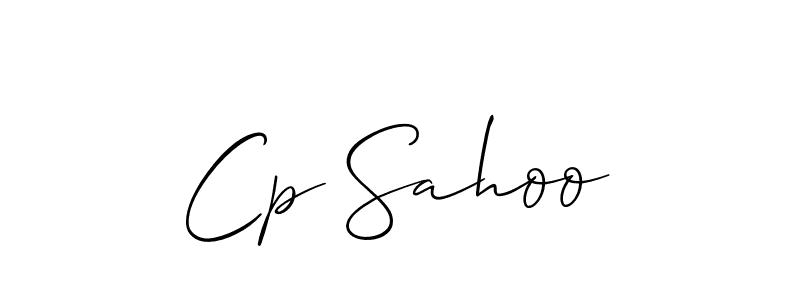 Create a beautiful signature design for name Cp Sahoo. With this signature (Allison_Script) fonts, you can make a handwritten signature for free. Cp Sahoo signature style 2 images and pictures png