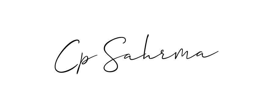 Also You can easily find your signature by using the search form. We will create Cp Sahrma name handwritten signature images for you free of cost using Allison_Script sign style. Cp Sahrma signature style 2 images and pictures png