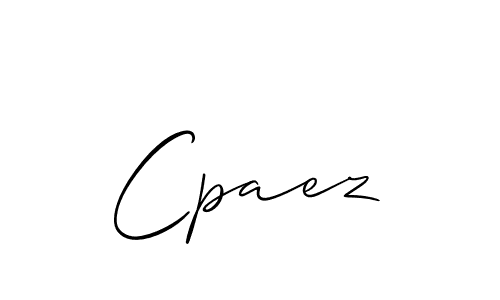 Cpaez stylish signature style. Best Handwritten Sign (Allison_Script) for my name. Handwritten Signature Collection Ideas for my name Cpaez. Cpaez signature style 2 images and pictures png
