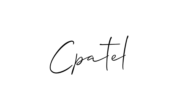 Similarly Allison_Script is the best handwritten signature design. Signature creator online .You can use it as an online autograph creator for name Cpatel. Cpatel signature style 2 images and pictures png