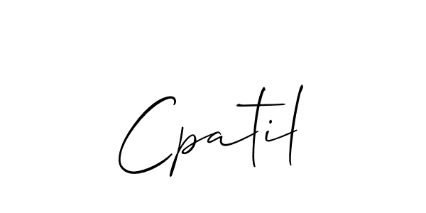Best and Professional Signature Style for Cpatil. Allison_Script Best Signature Style Collection. Cpatil signature style 2 images and pictures png