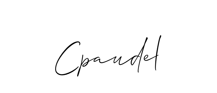 You should practise on your own different ways (Allison_Script) to write your name (Cpaudel) in signature. don't let someone else do it for you. Cpaudel signature style 2 images and pictures png