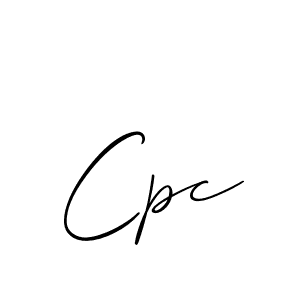 The best way (Allison_Script) to make a short signature is to pick only two or three words in your name. The name Cpc include a total of six letters. For converting this name. Cpc signature style 2 images and pictures png