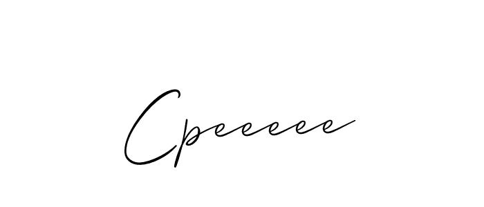 How to make Cpeeeee signature? Allison_Script is a professional autograph style. Create handwritten signature for Cpeeeee name. Cpeeeee signature style 2 images and pictures png