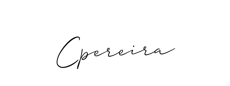 Best and Professional Signature Style for Cpereira. Allison_Script Best Signature Style Collection. Cpereira signature style 2 images and pictures png