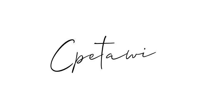 It looks lik you need a new signature style for name Cpetawi. Design unique handwritten (Allison_Script) signature with our free signature maker in just a few clicks. Cpetawi signature style 2 images and pictures png