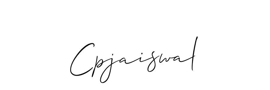 It looks lik you need a new signature style for name Cpjaiswal. Design unique handwritten (Allison_Script) signature with our free signature maker in just a few clicks. Cpjaiswal signature style 2 images and pictures png