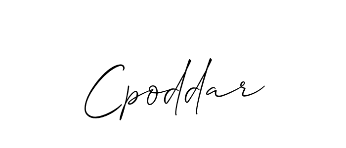 Also we have Cpoddar name is the best signature style. Create professional handwritten signature collection using Allison_Script autograph style. Cpoddar signature style 2 images and pictures png