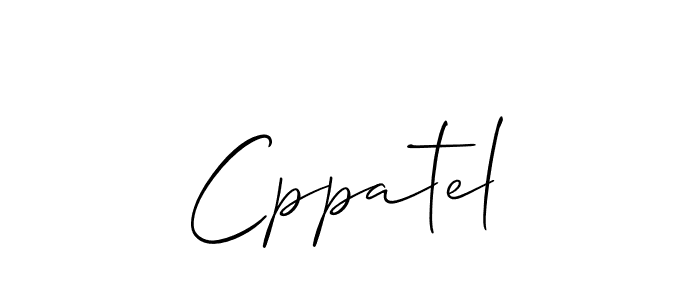 Also we have Cppatel name is the best signature style. Create professional handwritten signature collection using Allison_Script autograph style. Cppatel signature style 2 images and pictures png