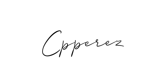 How to Draw Cpperez signature style? Allison_Script is a latest design signature styles for name Cpperez. Cpperez signature style 2 images and pictures png