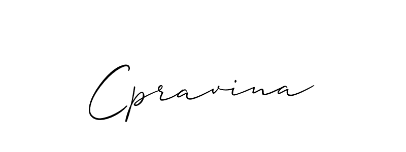 The best way (Allison_Script) to make a short signature is to pick only two or three words in your name. The name Cpravina include a total of six letters. For converting this name. Cpravina signature style 2 images and pictures png