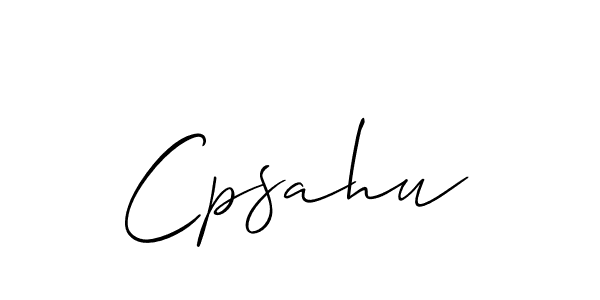 Design your own signature with our free online signature maker. With this signature software, you can create a handwritten (Allison_Script) signature for name Cpsahu. Cpsahu signature style 2 images and pictures png