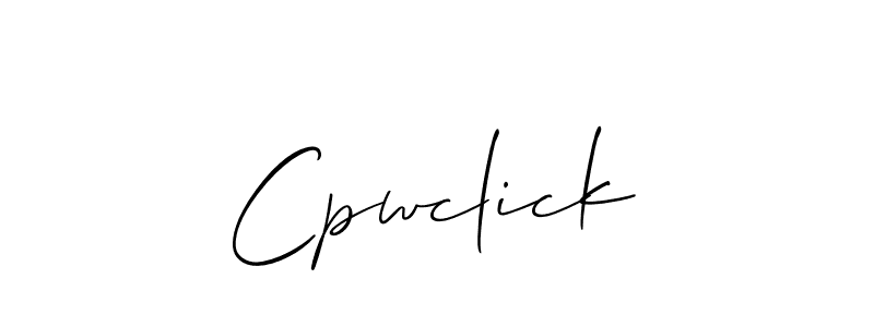 Cpwclick stylish signature style. Best Handwritten Sign (Allison_Script) for my name. Handwritten Signature Collection Ideas for my name Cpwclick. Cpwclick signature style 2 images and pictures png