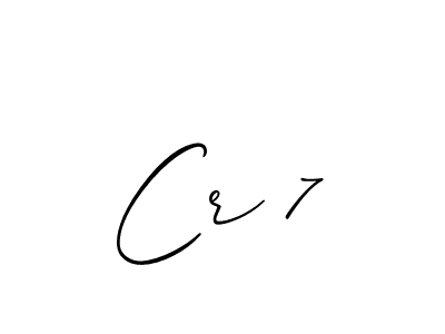 Make a beautiful signature design for name Cr 7. Use this online signature maker to create a handwritten signature for free. Cr 7 signature style 2 images and pictures png