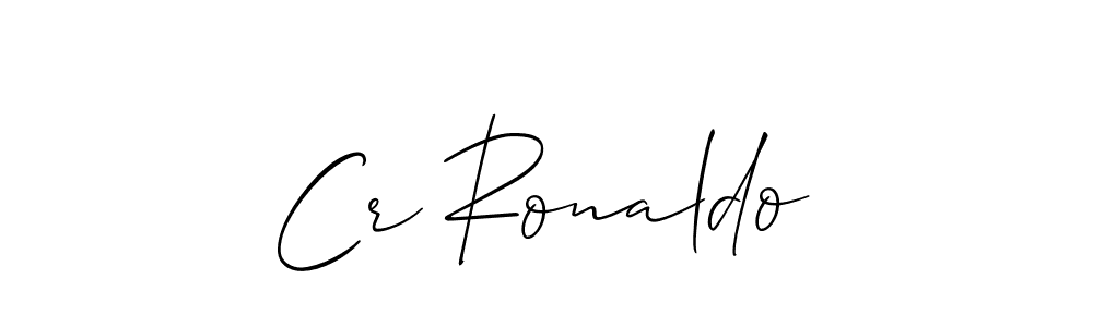 Allison_Script is a professional signature style that is perfect for those who want to add a touch of class to their signature. It is also a great choice for those who want to make their signature more unique. Get Cr Ronaldo name to fancy signature for free. Cr Ronaldo signature style 2 images and pictures png