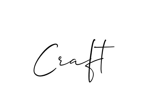 How to make Craft signature? Allison_Script is a professional autograph style. Create handwritten signature for Craft name. Craft signature style 2 images and pictures png