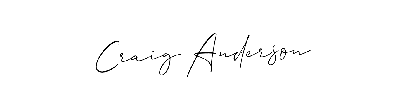 Make a beautiful signature design for name Craig Anderson. Use this online signature maker to create a handwritten signature for free. Craig Anderson signature style 2 images and pictures png