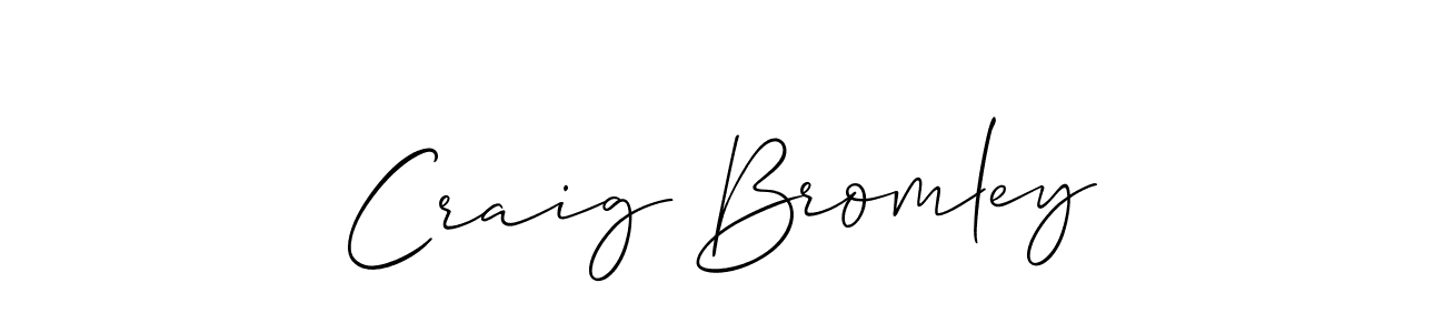 Design your own signature with our free online signature maker. With this signature software, you can create a handwritten (Allison_Script) signature for name Craig Bromley. Craig Bromley signature style 2 images and pictures png