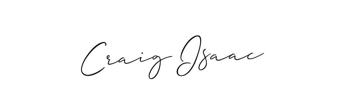 Craig Isaac stylish signature style. Best Handwritten Sign (Allison_Script) for my name. Handwritten Signature Collection Ideas for my name Craig Isaac. Craig Isaac signature style 2 images and pictures png