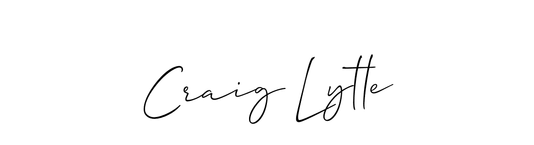 How to make Craig Lytle name signature. Use Allison_Script style for creating short signs online. This is the latest handwritten sign. Craig Lytle signature style 2 images and pictures png