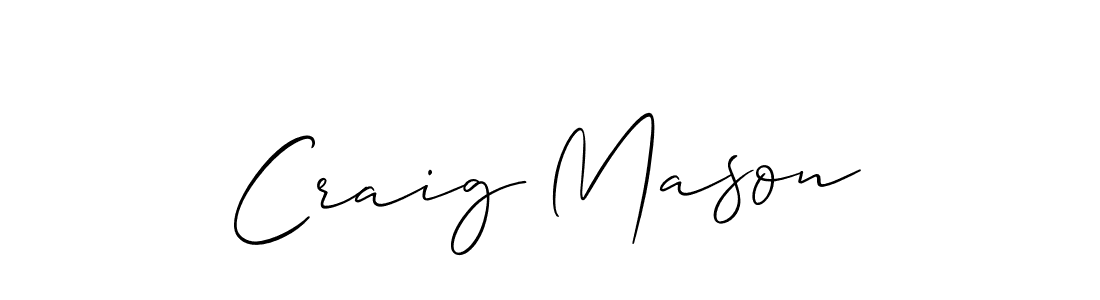 Make a beautiful signature design for name Craig Mason. With this signature (Allison_Script) style, you can create a handwritten signature for free. Craig Mason signature style 2 images and pictures png