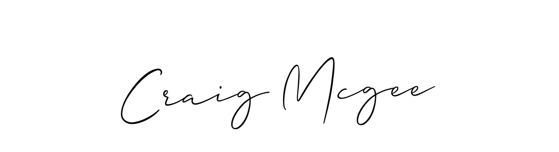 How to make Craig Mcgee signature? Allison_Script is a professional autograph style. Create handwritten signature for Craig Mcgee name. Craig Mcgee signature style 2 images and pictures png