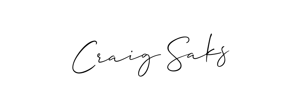 See photos of Craig Saks official signature by Spectra . Check more albums & portfolios. Read reviews & check more about Allison_Script font. Craig Saks signature style 2 images and pictures png