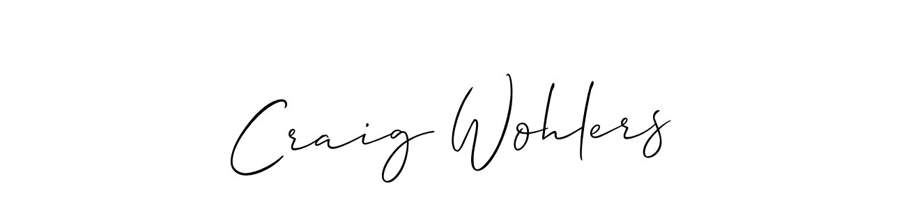 You can use this online signature creator to create a handwritten signature for the name Craig Wohlers. This is the best online autograph maker. Craig Wohlers signature style 2 images and pictures png