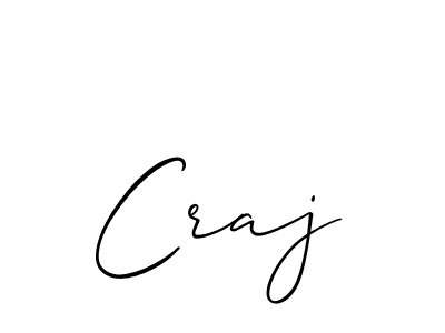 Also we have Craj name is the best signature style. Create professional handwritten signature collection using Allison_Script autograph style. Craj signature style 2 images and pictures png