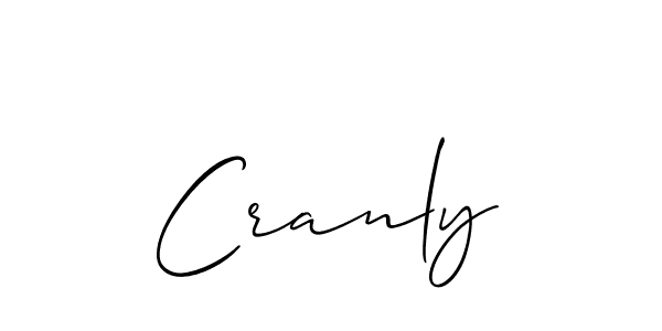 Make a beautiful signature design for name Cranly. With this signature (Allison_Script) style, you can create a handwritten signature for free. Cranly signature style 2 images and pictures png