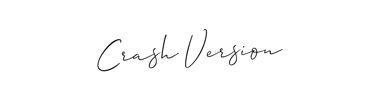 Check out images of Autograph of Crash Version name. Actor Crash Version Signature Style. Allison_Script is a professional sign style online. Crash Version signature style 2 images and pictures png