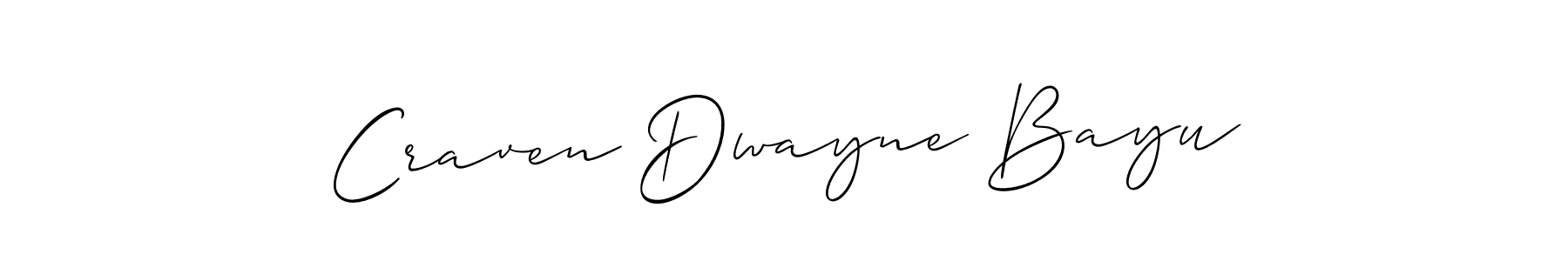 You can use this online signature creator to create a handwritten signature for the name Craven Dwayne Bayu. This is the best online autograph maker. Craven Dwayne Bayu signature style 2 images and pictures png