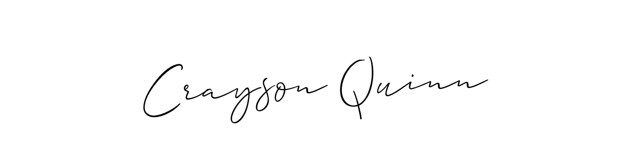 Make a beautiful signature design for name Crayson Quinn. Use this online signature maker to create a handwritten signature for free. Crayson Quinn signature style 2 images and pictures png