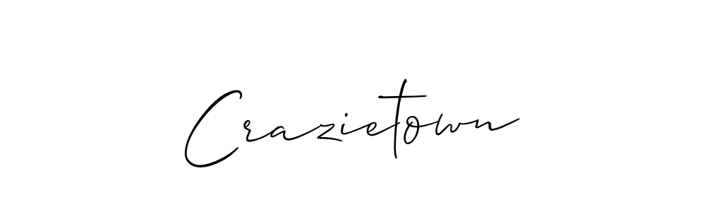 It looks lik you need a new signature style for name Crazietown. Design unique handwritten (Allison_Script) signature with our free signature maker in just a few clicks. Crazietown signature style 2 images and pictures png