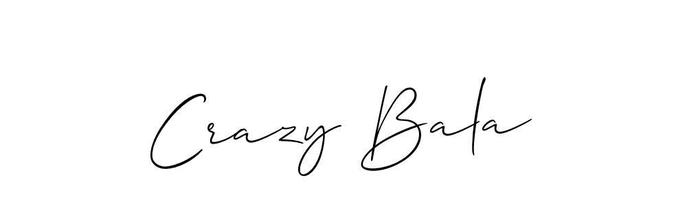 The best way (Allison_Script) to make a short signature is to pick only two or three words in your name. The name Crazy Bala include a total of six letters. For converting this name. Crazy Bala signature style 2 images and pictures png