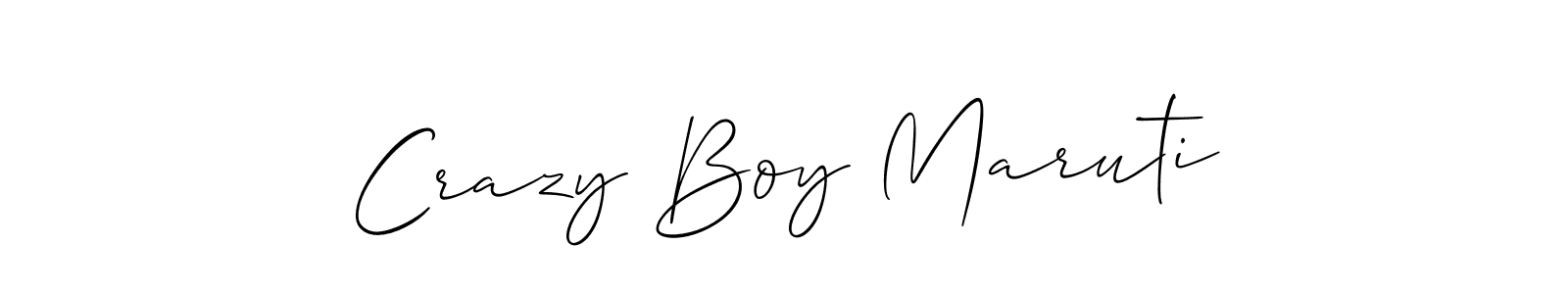 if you are searching for the best signature style for your name Crazy Boy Maruti. so please give up your signature search. here we have designed multiple signature styles  using Allison_Script. Crazy Boy Maruti signature style 2 images and pictures png
