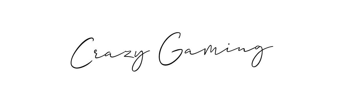 Allison_Script is a professional signature style that is perfect for those who want to add a touch of class to their signature. It is also a great choice for those who want to make their signature more unique. Get Crazy Gaming name to fancy signature for free. Crazy Gaming signature style 2 images and pictures png