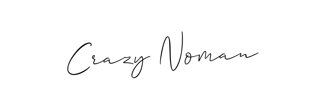 Design your own signature with our free online signature maker. With this signature software, you can create a handwritten (Allison_Script) signature for name Crazy Noman. Crazy Noman signature style 2 images and pictures png