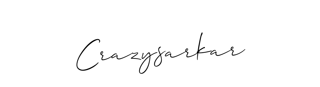The best way (Allison_Script) to make a short signature is to pick only two or three words in your name. The name Crazysarkar include a total of six letters. For converting this name. Crazysarkar signature style 2 images and pictures png
