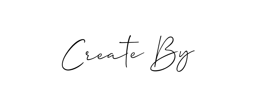 You should practise on your own different ways (Allison_Script) to write your name (Create By) in signature. don't let someone else do it for you. Create By signature style 2 images and pictures png