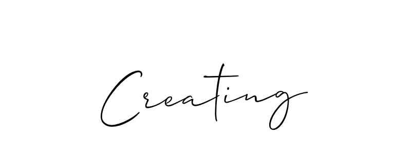 Use a signature maker to create a handwritten signature online. With this signature software, you can design (Allison_Script) your own signature for name Creating. Creating signature style 2 images and pictures png
