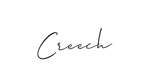 Creech stylish signature style. Best Handwritten Sign (Allison_Script) for my name. Handwritten Signature Collection Ideas for my name Creech. Creech signature style 2 images and pictures png